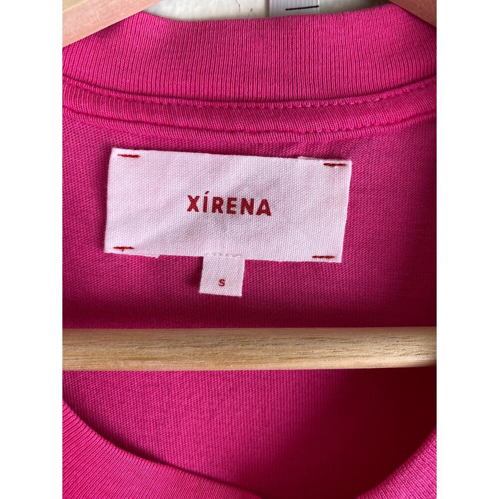 Xirena Tianna Maxi Dress Pink Cotton Slit Tie Front Size S - Picture 10 of 14